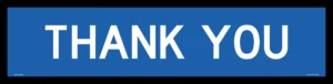 Multi Message sign Thankyou 1200 x 300 MM9172