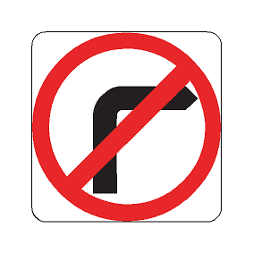 R2-6(R) No Right Turn